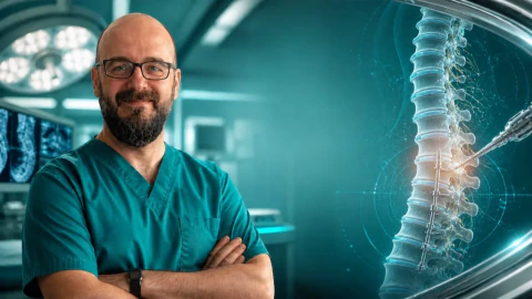 Numbness and pain in the legs when walking due to spinal stenosis